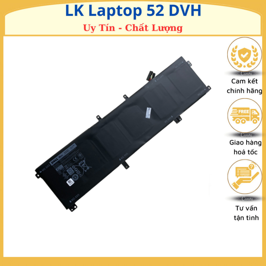 Pin Laptop Dell 9530 M3800 cho Dell XPS 15 9530 Precision M3800 T0TRM 245RR 0H76MY H76MV Y758W
