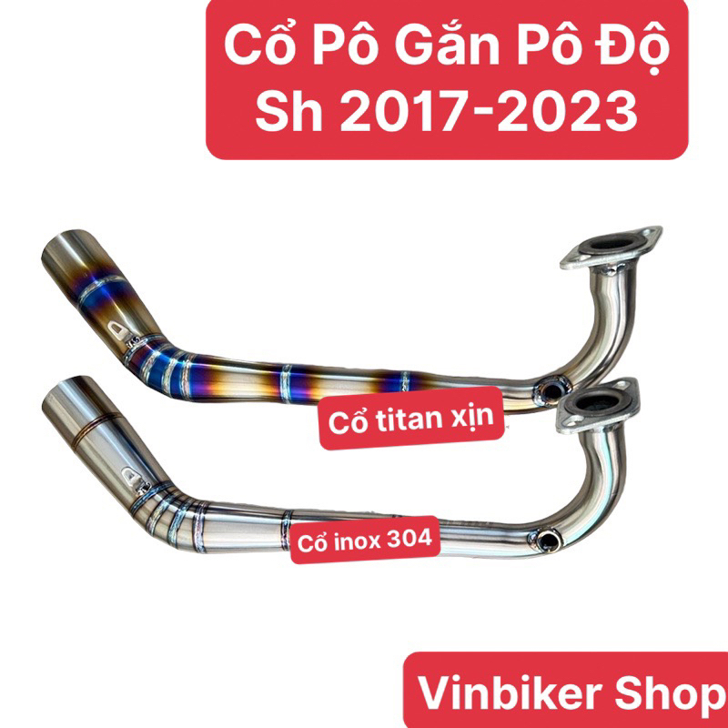 Cổ Pô Sh 2017-2023 Gắn Pô Độ Họng 51 Cực Đẹp Titan và Inox 304 Xịn ...