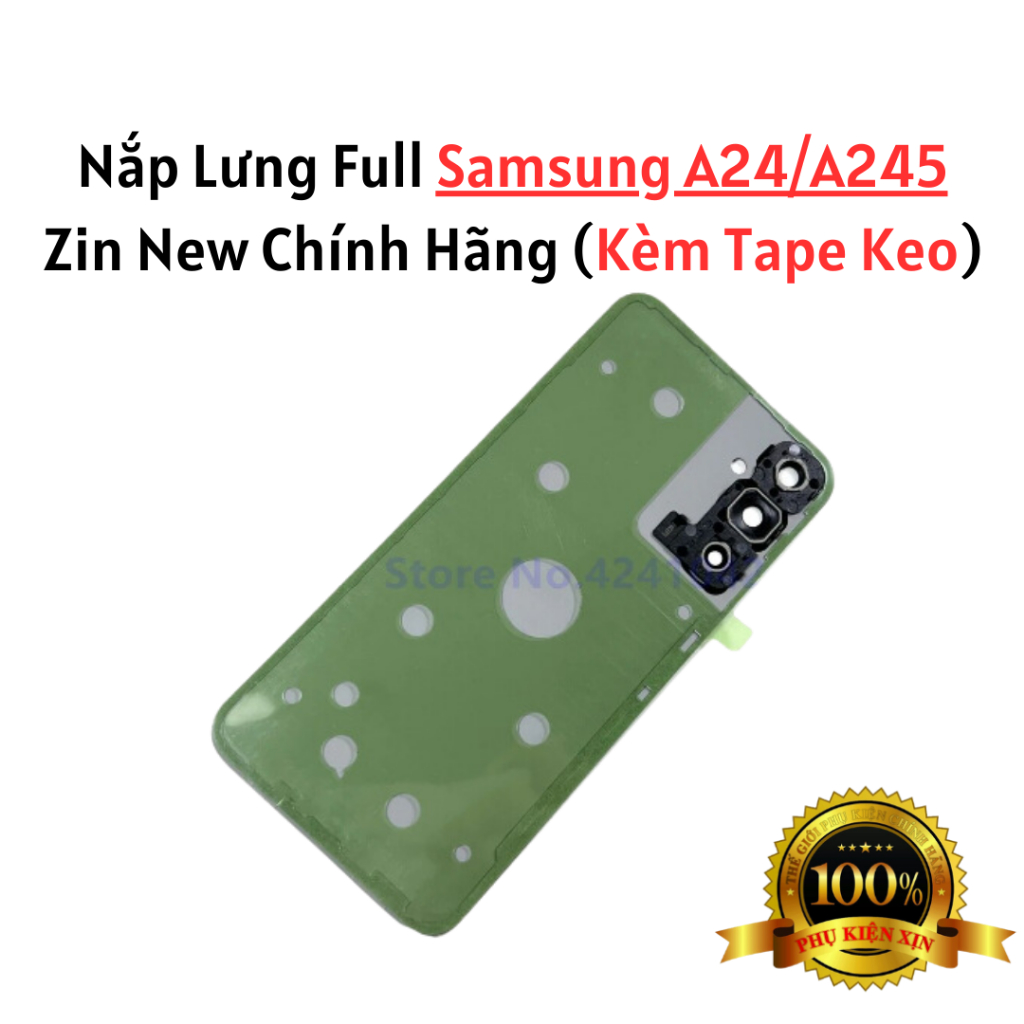 Nắp Lưng Samsung A24 / A245 - Zin New Hàng Chính Hãng ( Kèm Tape Keo Zin Máy)