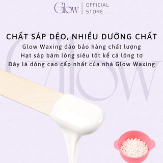 Combo 300Gr Sáp Wax Lông Sữa Dừa Premier Cao Cấp GLOW WAXING + Mỡ Trăn Nguyên Chất 10ml CHE TÊN