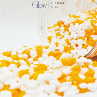 Combo 300Gr Sáp Wax Lông Nóng Sữa Dừa Orange Cao Cấp GLOW WAXING + Mỡ Trăn Nguyên Chất 10ml CHE TÊN