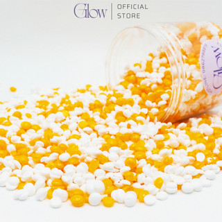 Combo 300Gr Sáp Wax Lông Nóng Sữa Dừa Orange Cao Cấp GLOW WAXING + Mỡ Trăn Nguyên Chất 10ml CHE TÊN