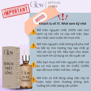 Combo 300Gr Sáp Wax Lông Nóng Sữa Dừa Orange Cao Cấp GLOW WAXING + Mỡ Trăn Nguyên Chất 10ml CHE TÊN