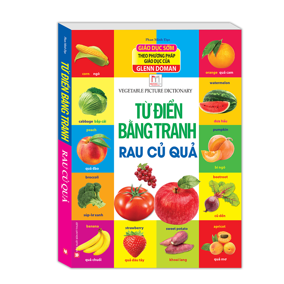 Ảnh Sách - Combo 2c Từ điển bằng tranh Rau củ quả + Bảng chữ cái tiếng việt ( bìa cứng )(kèm quà tặng) 3