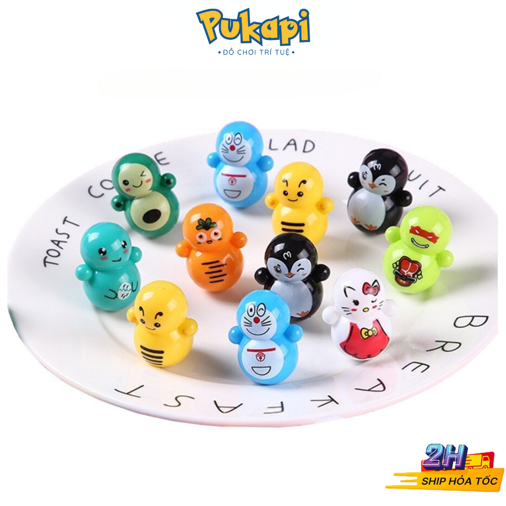 Combo 100 50 Con Lật Đật Mini Cho Bé Đồ Chơi Lật Đật Mini Nhiều Mẫu Dễ Thương Cho Bé - Đồ Chơi Cho Bé PUKAPI