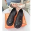 Giày lười nữ miu nhỏ mũi tròn đế độn cao 4cm, loafer nữ da mềm, giày moca nữ miu đế cao tôn dáng P-003