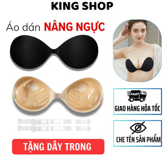 Miếng dán ngực cài trước siêu nâng ngực siêu dính, Áo bra dán Ngực Silicon bàn tay hở lưng KingShop