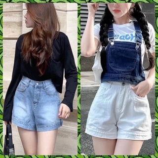 Quần short Jean nữ form chữ A, ống rộng ( kèm ảnh + video thật )
