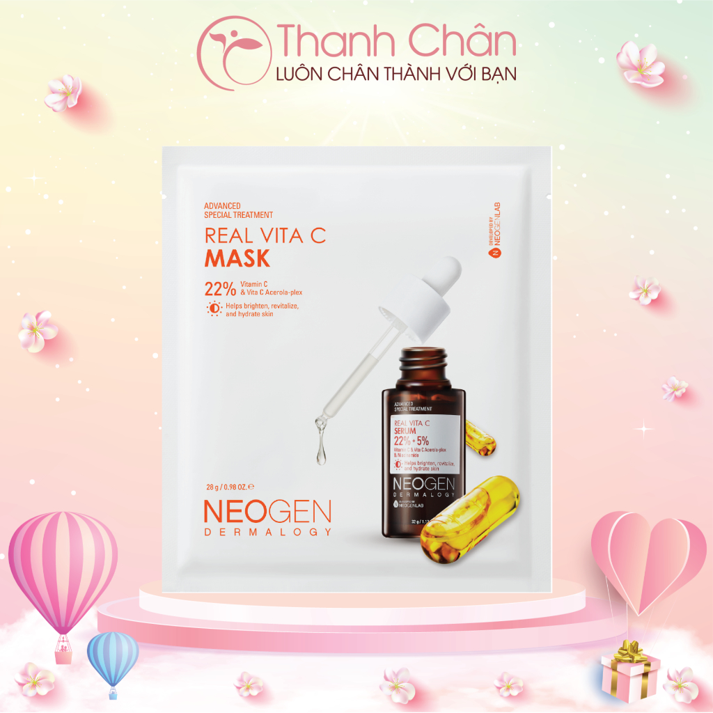 Mặt nạ Neogen Dermalogy Real Vita C Mask 28g/miếng | Shopee Việt Nam