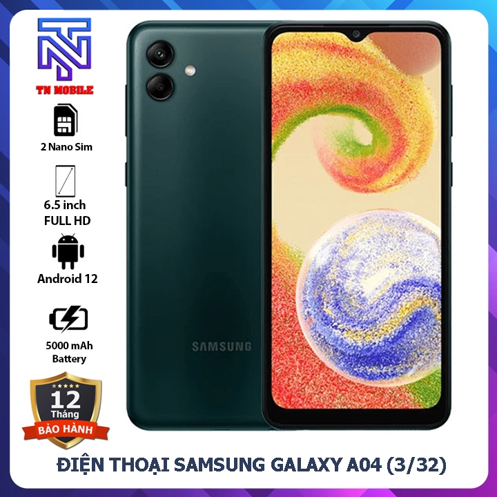 Điện thoại Samsung Galaxy A04 (3GB/32GB) - Full box - Hàng chính hãng ...