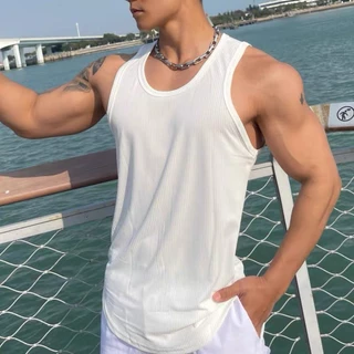 Áo Ba lỗ nam tanktop thun kẻ tăm co giãn 4 chiều
