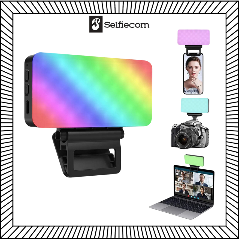 Đèn RGB Z1 cao cấp hỗ trợ ánh sáng quay video chụp ảnh, có kèm phụ kiện gắn thiết bị