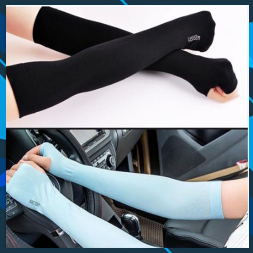 SET 2 Đôi Ống Tay Chống Nắng, Găng Tay Chống Nắng Hàn Quốc Let's slim Mềm Mát Đẹp GANGTAY03