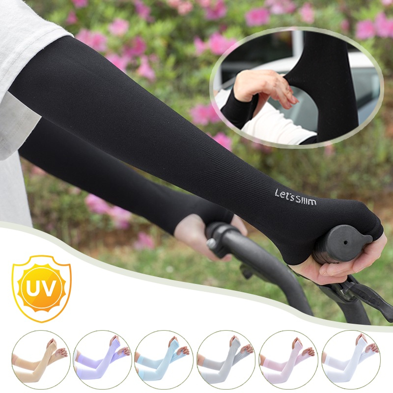 SET 2 Đôi Ống Tay Chống Nắng, Găng Tay Chống Nắng Hàn Quốc Let's slim Mềm Mát Đẹp GANGTAY03