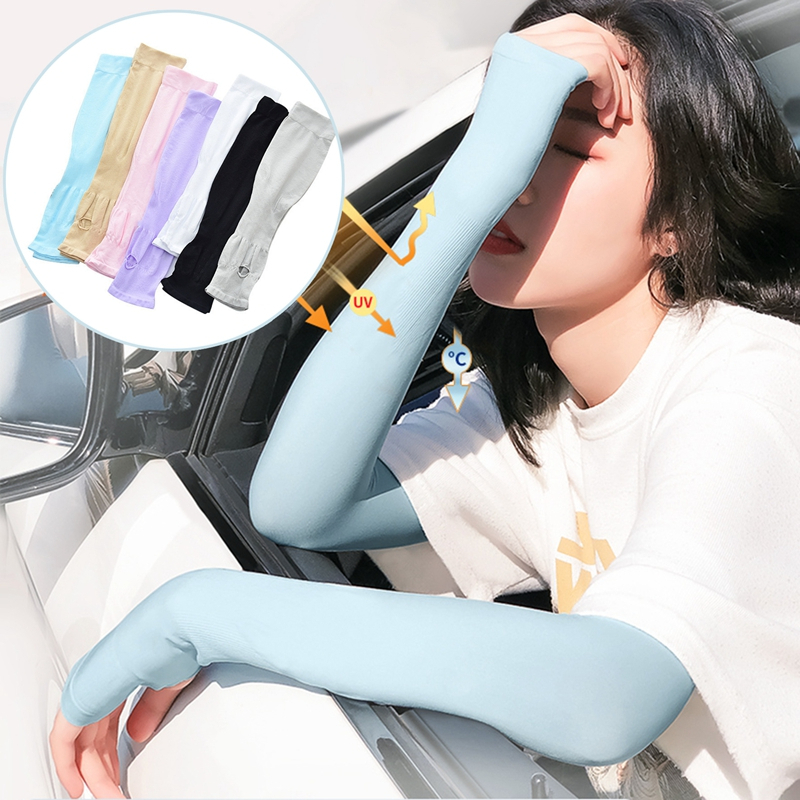 SET 2 Đôi Ống Tay Chống Nắng, Găng Tay Chống Nắng Hàn Quốc Let's slim Mềm Mát Đẹp GANGTAY03