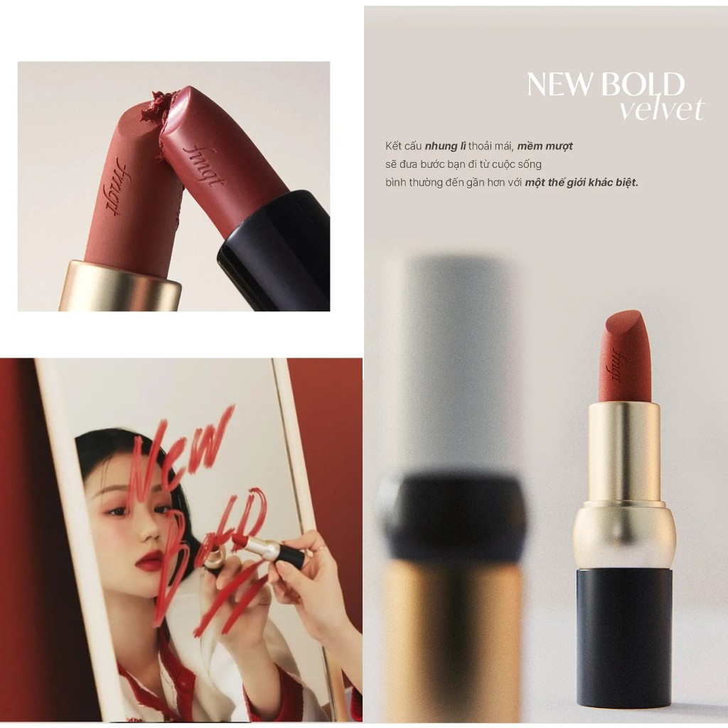 Ảnh Son Thỏi Bóng Nhẹ THE FACE SHOP New Bold Sheer Glow Lipstick 3.5g 1
