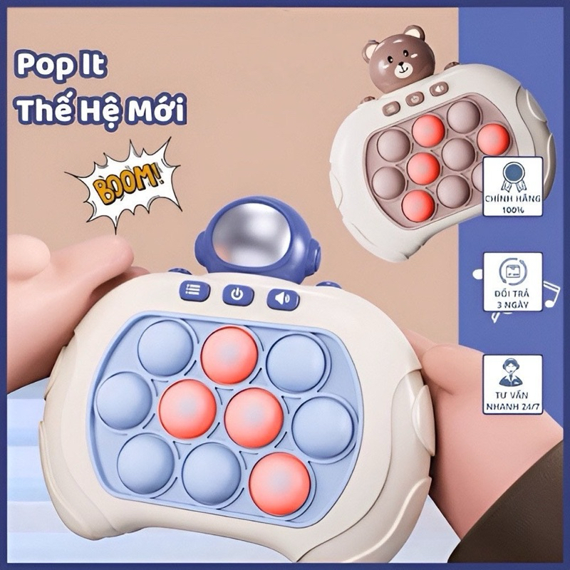 Đồ chơi pop it đời mới giúp luyện ghi nhớ,máy popit cho bé 7 chế độ ...