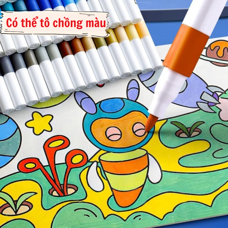 Bút Màu 80 120 Acrylic Marker Bản Mới Vẽ Áo, Giầy, Thủy Tinh Nhiều Chất Liệu Khác - Đồ Chơi Cho Bé PUKAPI