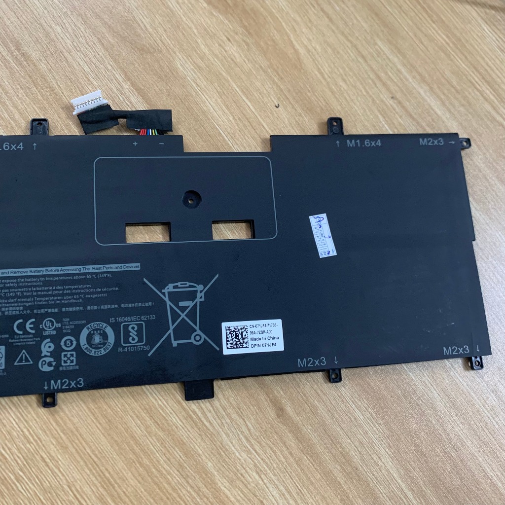 PIN DELL XPS 9365 NNF1C ZIN 4 CELL CHO DELL XPS 13 9365 13-9365, HMPFH NNF1C