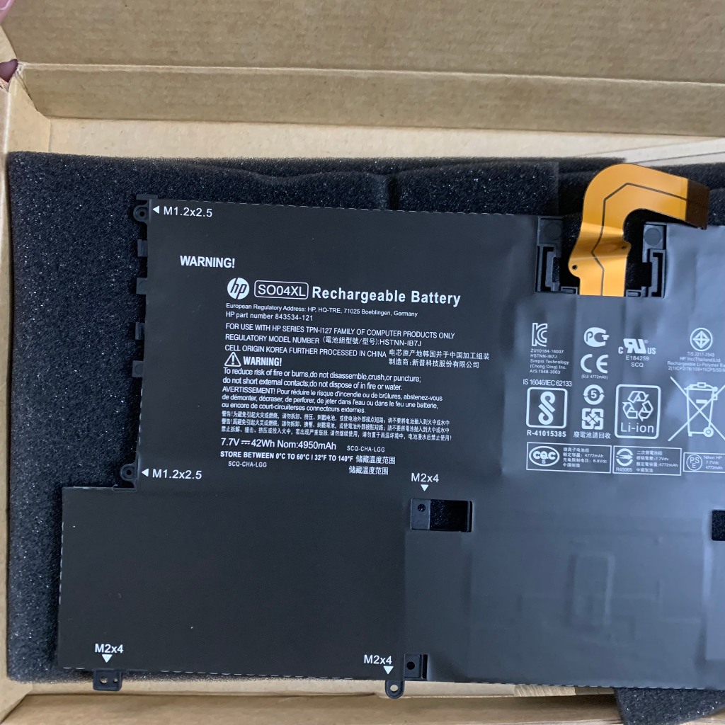 PIN HP SPECTRE 13-V000 SO04XL ZIN 4 CELL Spectre 13 13-V000, 13-V015TU, 13-V014TU, SO04XL