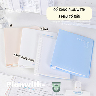(Fullset) SỔ CÒNG PLANWITH A5/B5 100GSM 100 Trang CÓ THỂ REFILL GIẤY_Joy Office
