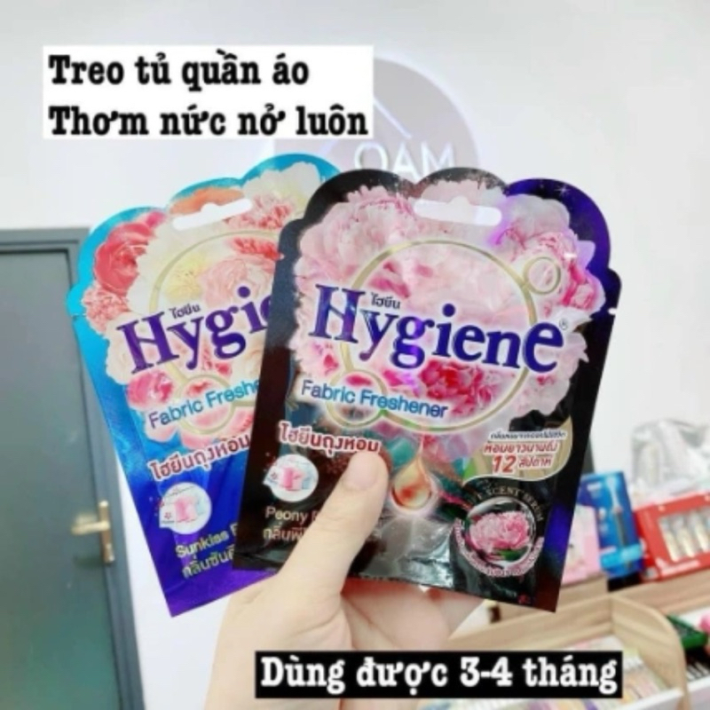 Túi treo thơm phòng Hygiene Thái Lan treo toilet phòng ngủ xe hơi tủ quần áo