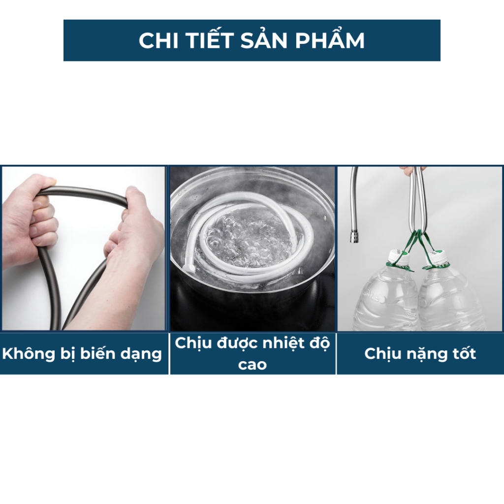 Dây Vòi Nước 2 Mét PVC Cao Cấp Chịu Áp Suất Cao HV003 BEBEHOUSE