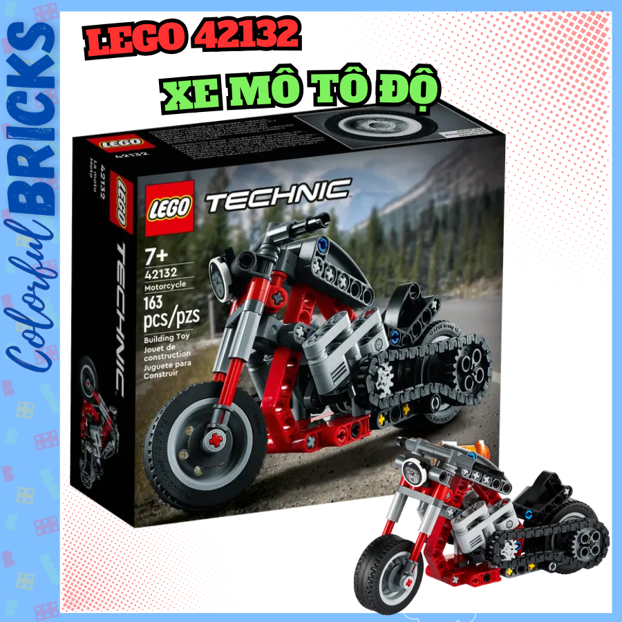 Lego 42132 | Xe Mô tô độ | Motorcycle | Lego Technic Chính hãng ...