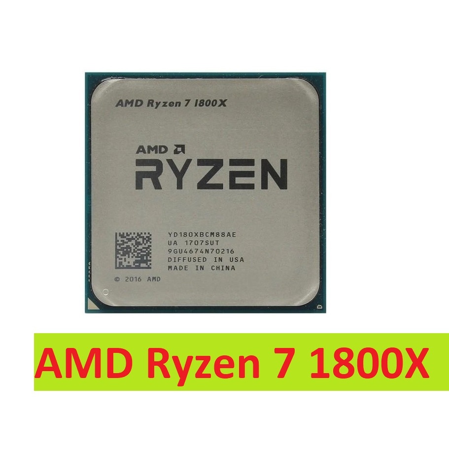 Cpu Amd Ryzen R7 1800x 3 6ghz 4ghz Cũ Amd Ryzen 7 1800x Bộ Xử Lý Cpu