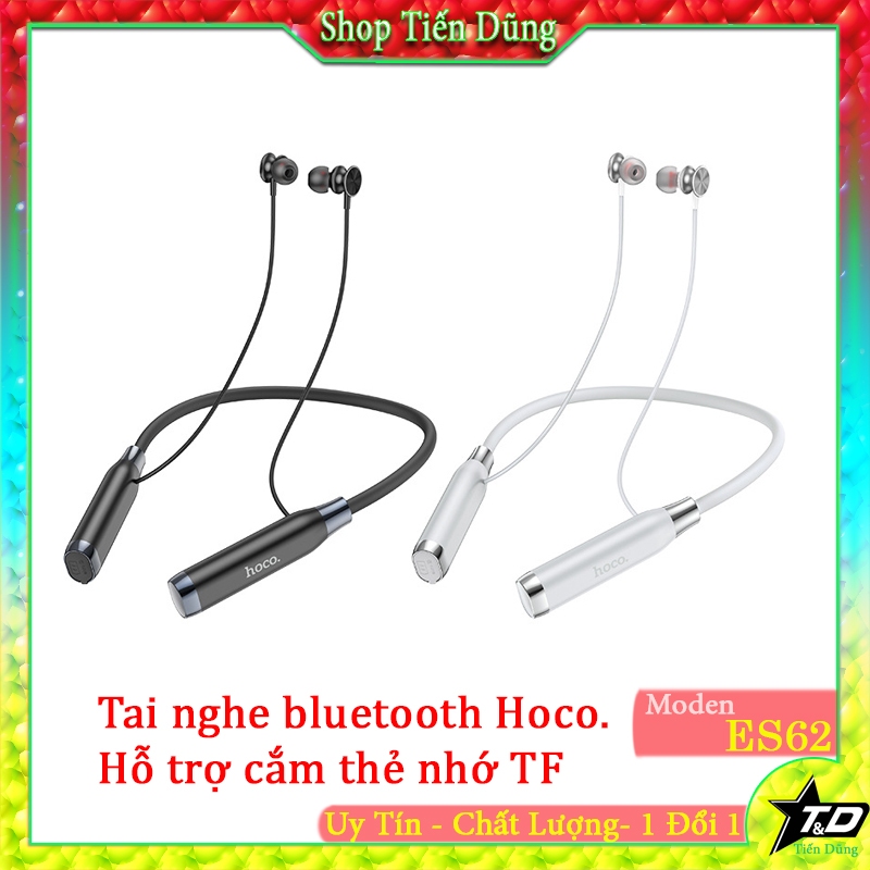 Tai nghe bluetooth Hoco ES62 kết nối không dây, cắm thêm thẻ nhớ TF, dòng tai nghe quàng cổ thể thao | BigBuy360 - bigbuy360.vn