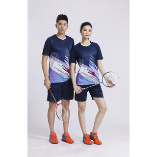 Bộ Quần Áo Cầu Lông, Pickleball, Bóng Bàn, Bóng Chuyền Nam Nữ vải mè kim, thoáng khí, co giãn, đủ size M2009