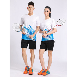 Bộ Quần Áo Cầu Lông, Pickleball, Bóng Bàn, Bóng Chuyền Nam Nữ vải mè kim, thoáng khí, co giãn, đủ size M2009