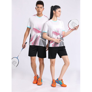 Bộ Quần Áo Cầu Lông, Pickleball, Bóng Bàn, Bóng Chuyền Nam Nữ vải mè kim, thoáng khí, co giãn, đủ size M2006