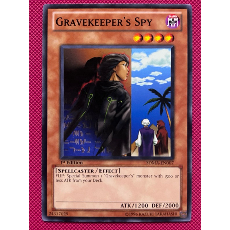 Yu-Gi-Oh! Carta Gravekeeper's Spy (PGLD-EN082) - Edizione 1° Stampo, Rara Oro Dal Set Premium Gold - 4