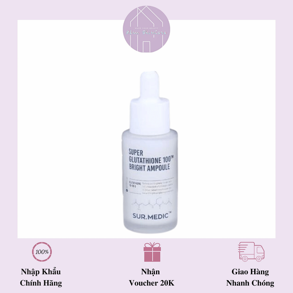 sur medic+ super glutathione 100tm bright ampoule Super Glutathione 100Tm Bright Ampoule main image 1
