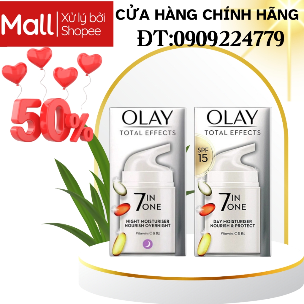 Kem Dưỡng Olay Total Effects 7 In 1 Ngày Và Đêm 50ml Sáng Da Chống Lão Hóa Shopee Việt Nam 8477