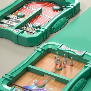 Bộ Đồ Chơi Bàn Trò Chơi Sân Thể Thao Đa Năng 6in1 Bowling / Hockey / Bóng Rổ / Bóng Đá / Khúc Côn Cầu Kèm Nhiều Phụ Kiện