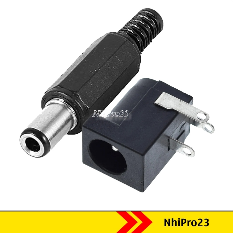 Đầu jack dc, Jack nguồn dc đực cái 5.5x2.1mm | Shopee Việt Nam