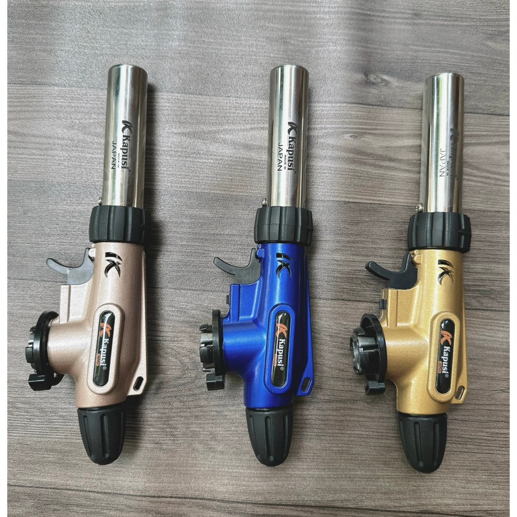 [CHÍNH HÃNG] Khò Gas 3 Màu Kapusi Nhật Tự Động Đánh Lửa Điều Chỉnh To Nhỏ Chịu Nhiệt 1300 Độ SP22