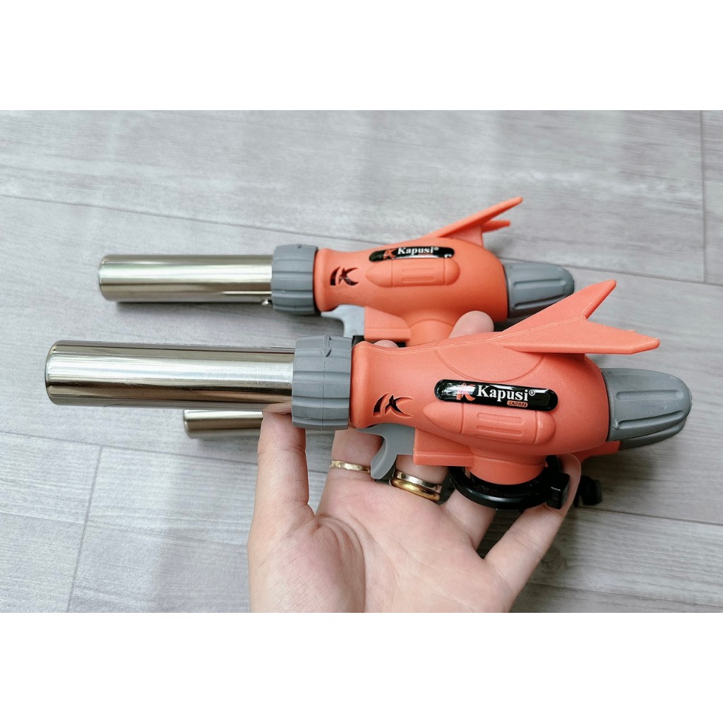 [CHÍNH HÃNG] Khò Gas 3 Màu Kapusi Nhật Tự Động Đánh Lửa Điều Chỉnh To Nhỏ Chịu Nhiệt 1300 Độ SP22