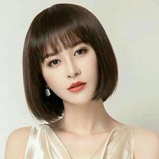 Tóc Giả Nữ Trung Niên Nguyên Đầu Cao Cấp Vic Ngắn Chất Sợi Tơ Hàn TN05 HaminStore