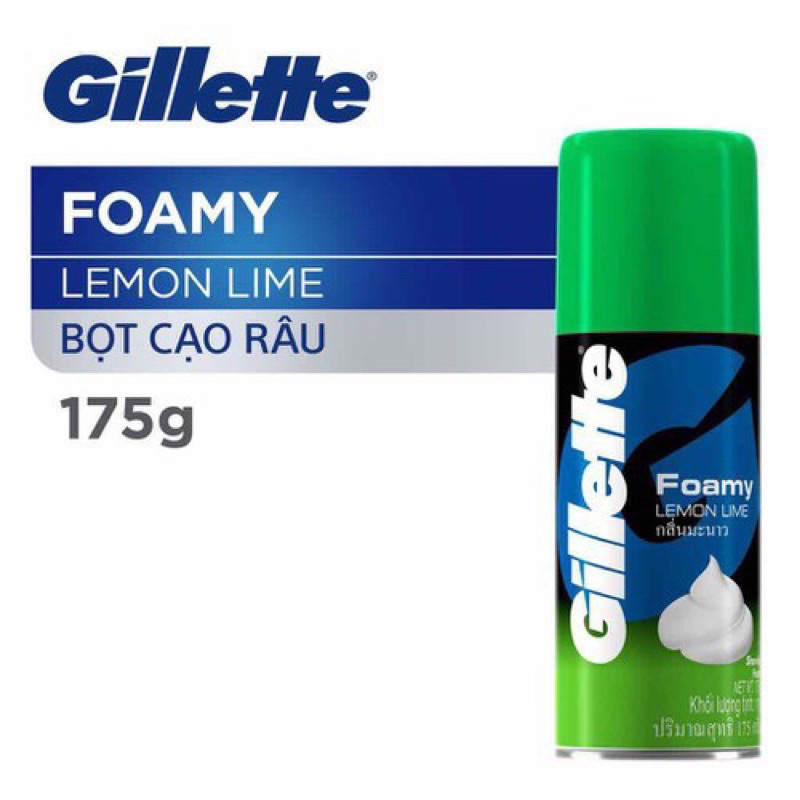 Bọt Cạo Râu Gillette Hương Chanh, Hương Bạc Hà 175g