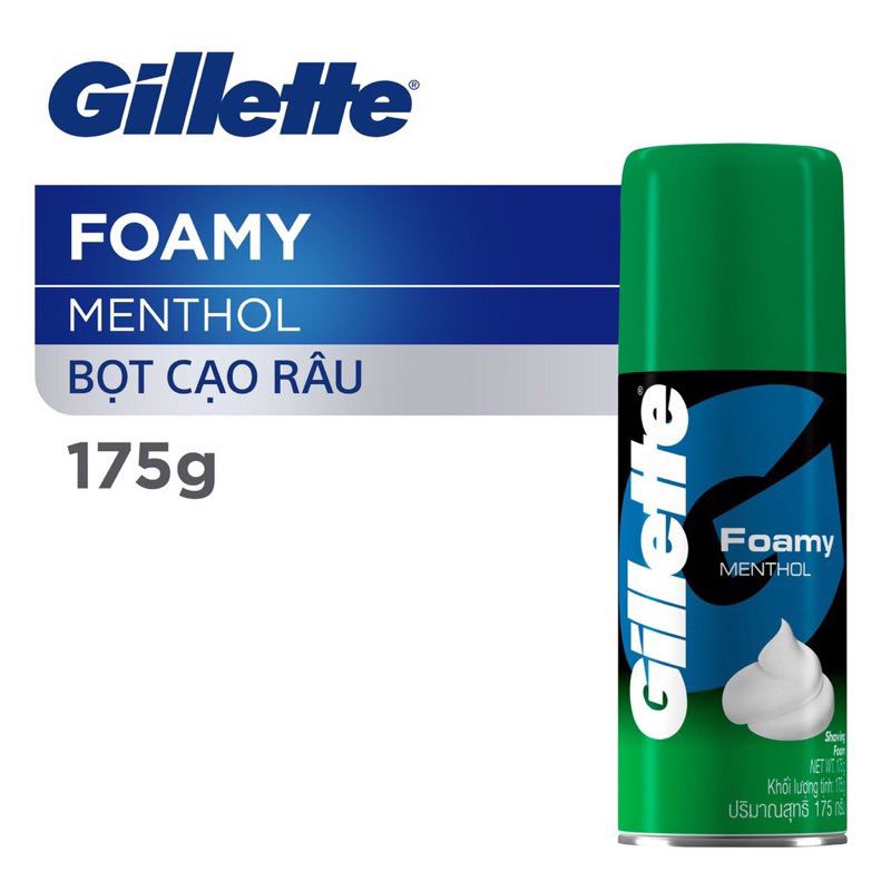 Bọt Cạo Râu Gillette Hương Chanh, Hương Bạc Hà 175g