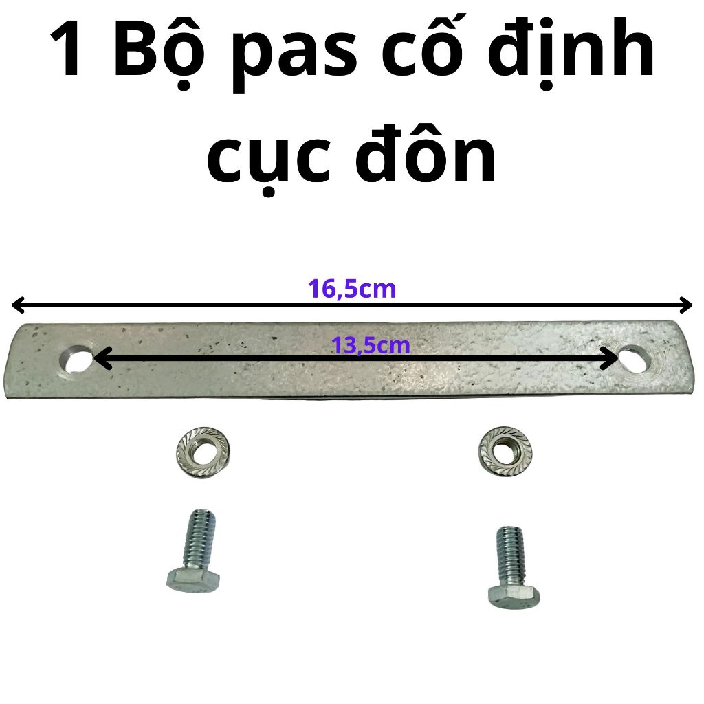 [ PAS CỤC ĐÔN ] 1 Bộ Pas Rời Cố Định Cục Đôn Vào Baga Xe Máy