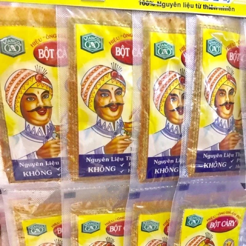 (Sỉ 100 gói) Bột cà ri Ấn Độ 3,5gr