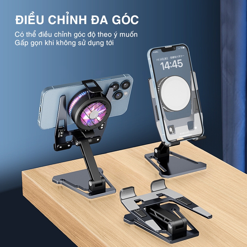 Giá đỡ điện thoại iPad FZ01 hỗ trợ kẹp quạt tản nhiệt gaming | BigBuy360 - bigbuy360.vn