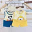 Bộ ba lỗ thun lạnh cho bé trai bé gái in hình ngộ nghĩnh chất liệu thoáng mát hottrend Hàn Quốc 2024- BABYKIDS