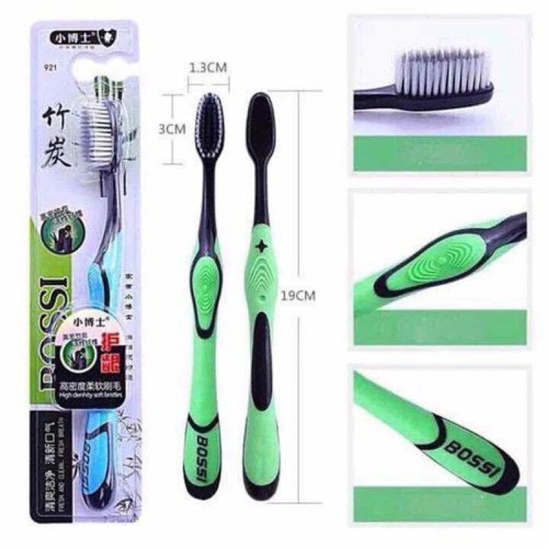 bàn chải đánh răng bossi than hoạt tính