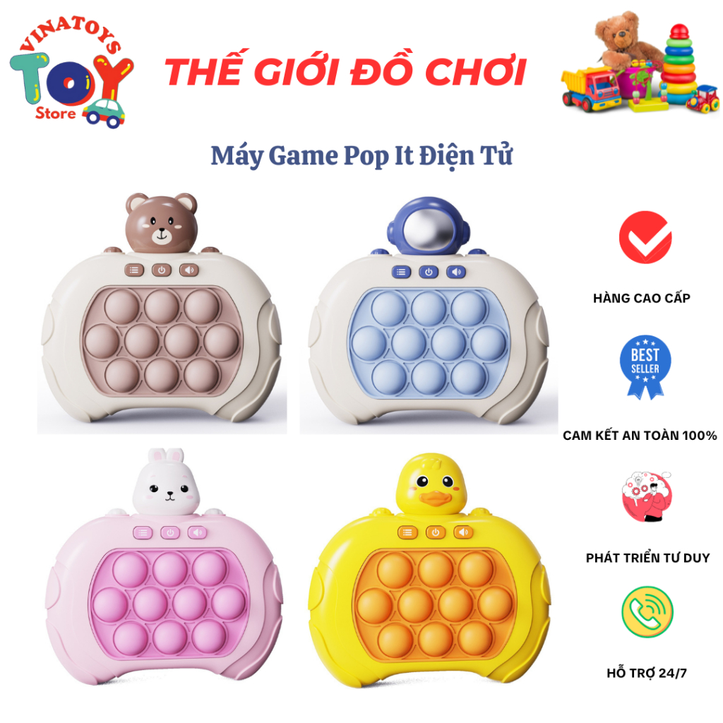Đồ Chơi Pop It Điện Tử VINATOYS Trò Chơi Rèn Luyện Phản Xạ Trí Tuệ Vui ...