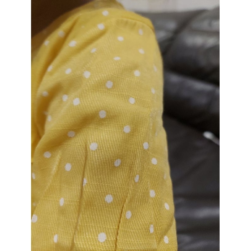 XẢ KHO Bộ Đồ Bé Gái 1-6T Dài Tay chống muỗi Màu Vàng Chấm Bi  Áo Tay Dài Đũi Lụa, Quần Legging Cotton mềm mịn chất đẹp